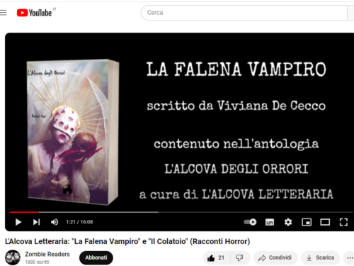 La Falena Vampiro – Audio/Video Narrato e Disegnato del mio racconto horror – Zombie Readers – Canale Youtube – (Viviana De Cecco)